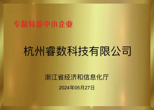 耀世娱乐-【喜讯】杭州睿数科技(海豚实验室）获批专精特新中小企业认定！